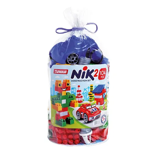 Конструктор детский Юника "NIK-2", 104 детали, 1870