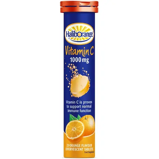 Вітаміни Haliborange Vitamin C 100mg 20 tabs Orange (1086-2023-10-2070)