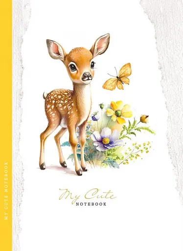 Блокнот, 55 г, 143x200 мм, 48 аркушів, інтегральна палітурка, матова ламінація, дизайн 23098