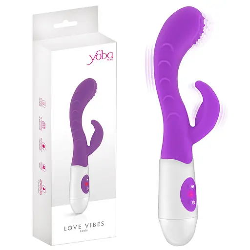 Вибратор-кролик Yoba Love Vibes Leola 19 см (фиолетовый) - фото 2