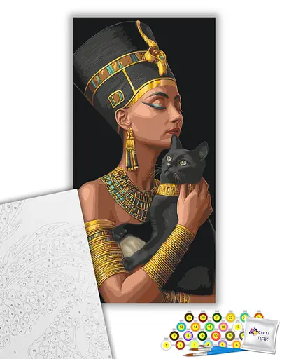 Набор для росписи ArtCraft Тайна Клеопатры с металлизированными красками 40 x 80 см (10186-AC) - фото 2