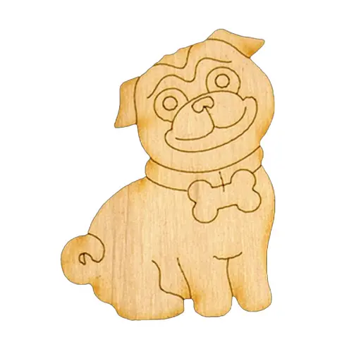 Набор детского творчества Роспись по дереву «Магниты-собачки» Умняшка РД-012 - фото 5