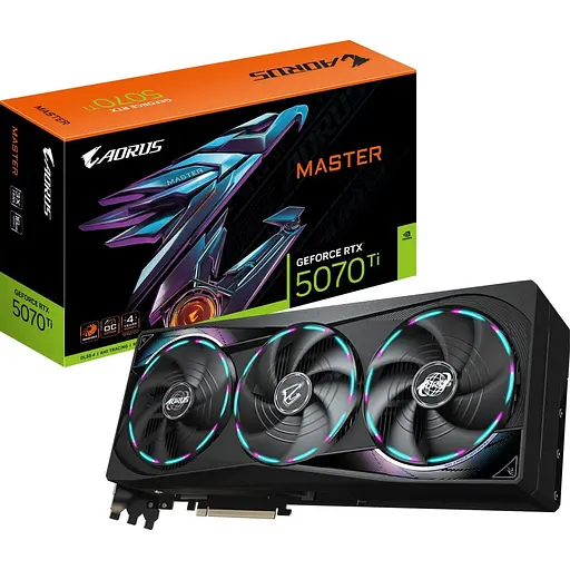 Видеокарта Aorus GeForce RTX 5070 Ti MASTER 16G (GV-N507TAorus M-16GD) EU [125984]