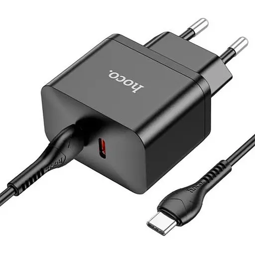 МЗП Hoco N29 PD35W (2USB-C) + кабель Type-C to Type-C Black