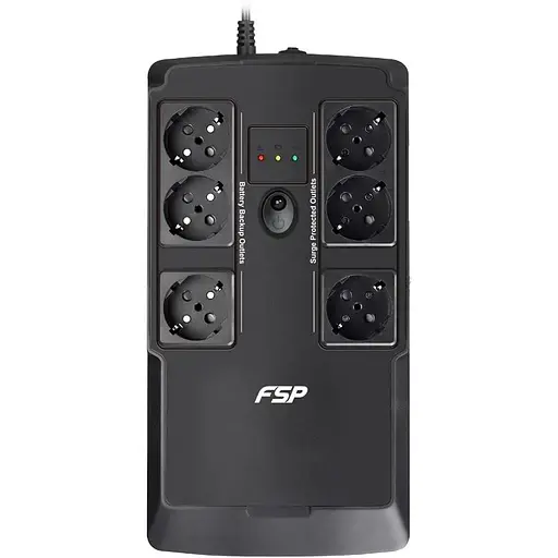 ИБП FSP NanoFit 600, 600ВА/360Вт, SCHUKO, USB/2хUSB зар 5V/1A(Max.), AVR - фото 2