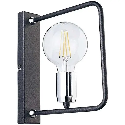 Настінний світильник графітовий модерн 1xE27 ILYANA для передпокою