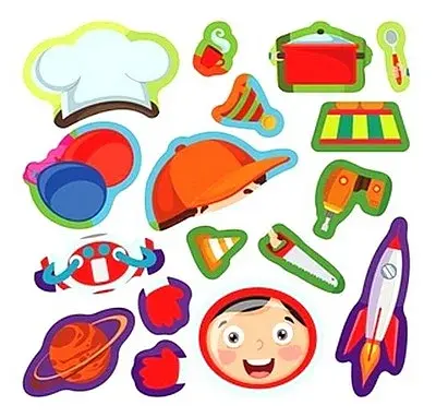 Наліпки-конструктори. Професії - фото 7