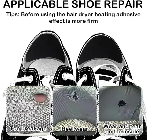 Набор средств для ремонта каблуков, самоклеящиеся внутренние заплатки для дыр, 4 пары - фото 7