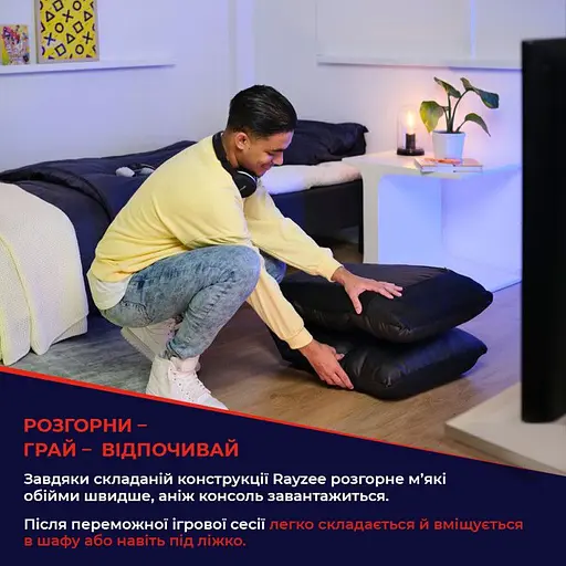 Підлогове крісло Trust GXT 718 RAYZEE ПУ шкіра, до 125 кг чорне - фото 11