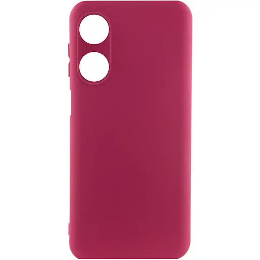 Чехол Silicone Cover Lakshmi Full Camera (A) для Oppo A38/A18 Бордовый/Marsala