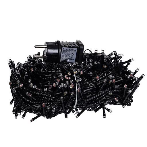 Новорічна гірлянда Різдвяна фея GarlandoPro 50 м 500 LED чорний дріт Мультиколор CF500L50MBML - фото 4