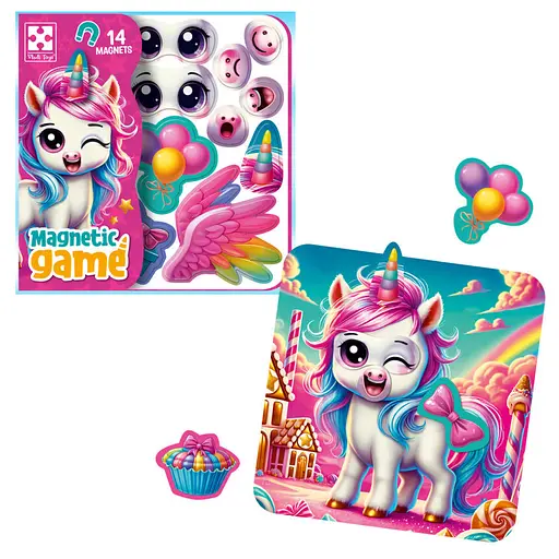 Игра развивающая "Эмоции Единорожки" Vladi Toys VT3220-01, 14 магнитов - фото 2