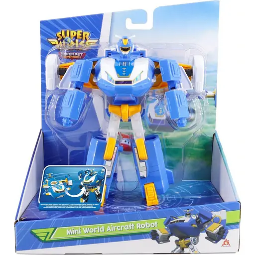 Ігрова фігурка-трансформер Super Wings Міні повітряна база робот EU760288 - фото 4