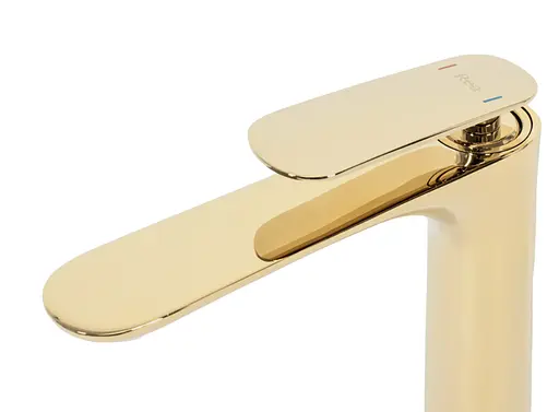 Смеситель для умывальника Rea Berg высокий gold REA-B2042 Золотой - фото 3