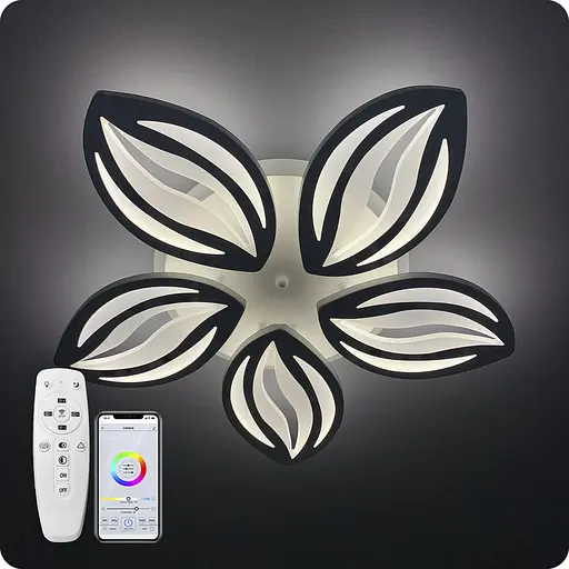 Люстра світлодіодна 517 Dlight 3color з пультом 95Вт Білий (01735) - фото 1