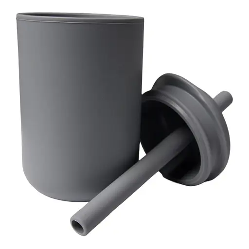 Поїльник-непроливайка oldbro 175 мл із трубочкою Grey - фото 2