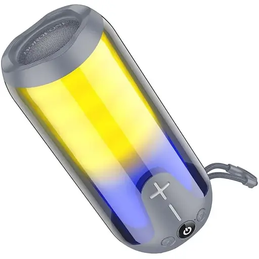 Портативна bluetooth колонка Borofone BR33 TWS з LED підсвічуванням grey - фото 1