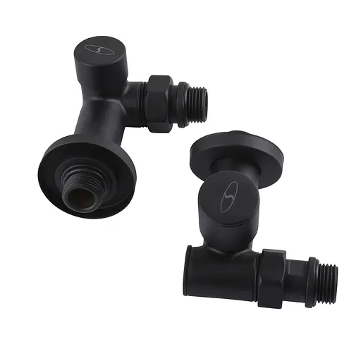 Набір Кран вентильний кутовий з американкою Solomon Lux 1/2″ 7777 TEN (2шт.) Black 000020286 - фото 4