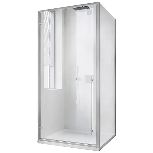 Душевая кабина без поддона Koer SR SC08-90x90x200 -TR-01 прозрачное стекло Easy Clean 6 мм, хром KR5371, Универсальная, прозрачная, хром - фото 1