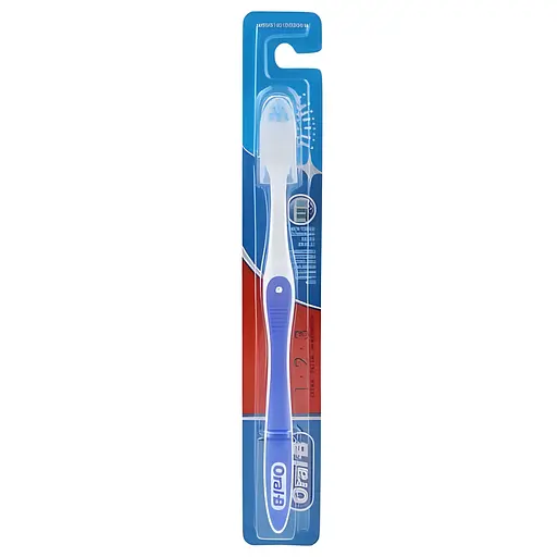 Зубна щітка Oral-B 3-Ефект Fresh Strong 1-2-3 середньої жорсткості синя