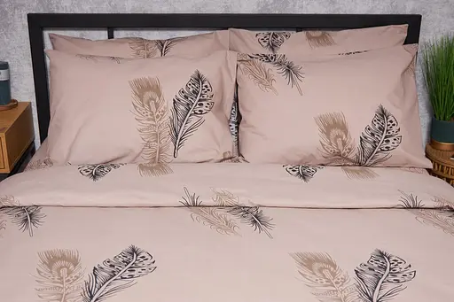 Комплект постільної білизни Moon&Star Бязь Gold Люкс Feathers сімейний 160х220х2 наволочки 4х50х70 - фото 2