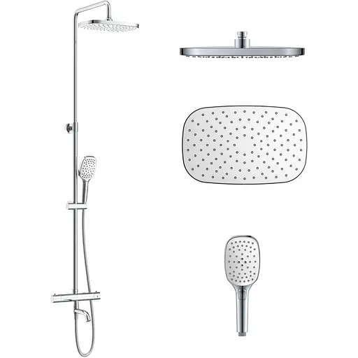 Душова система Imprese Centrum SQ T-10300SQ, Хром - фото 1