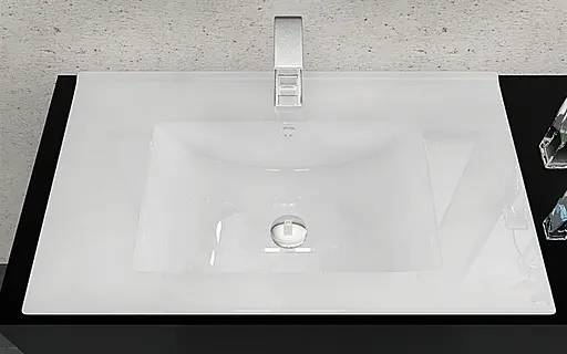 Умивальник Rea Dafne 75 врізний білий REA-U0040, Білий - фото 3