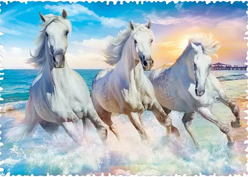 Пазл Trefl Crazy Shapes Галоп серед хвиль 600 ел. (11111) - фото 2