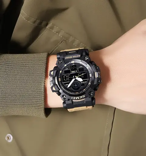 Годинник чоловічий наручний спортивний Skmei 2226 Хакі - фото 5