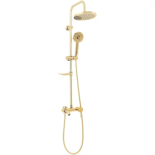 Душова система Rea Luis gold з мильницею в комплекті REA-P7006, Золотий - фото 1