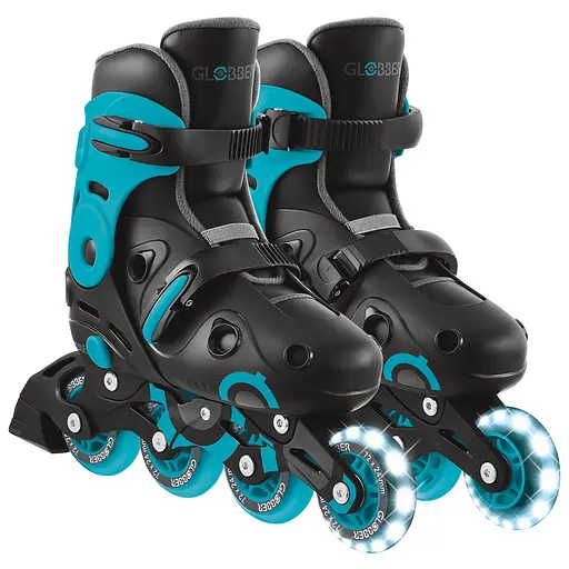 Роликовые коньки Globber Go Scates Lights р.34-37 до 60 кг 5+ лет Аква (785-100)