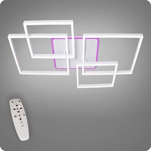 Люстра світлодіодна 517 Dlight 3color з пультом 180Вт Білий (01585) - фото 1