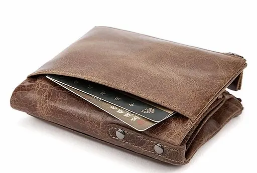Чоловічий шкіряний гаманець Vintage 9х11х2.5 см acs0015337 - фото 5