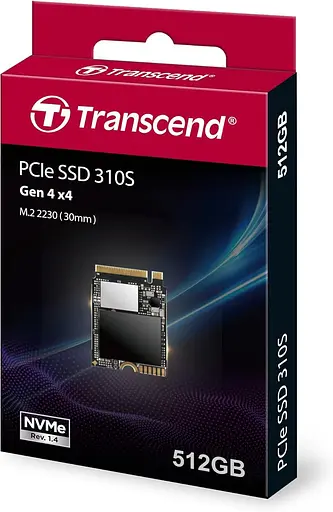 Накопитель SSD Transcend m.2 NVMe 512GB M.2 2230 PCIe 4.0x4 3D TLC (TS512GMTE310S) - фото 2