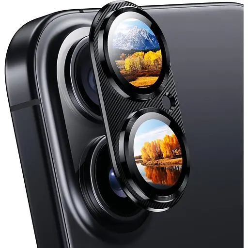 Захисне скло DK для Apple iPhone 16 на камеру CD Metal Armor 021404 black