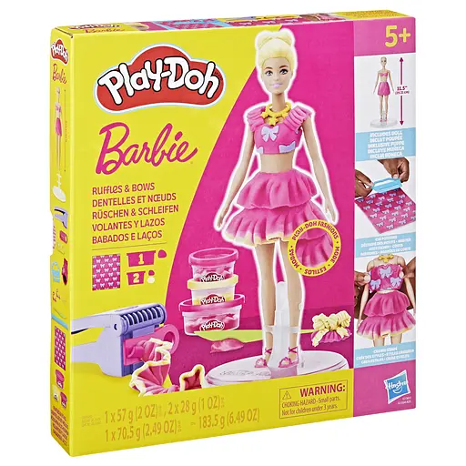 PD Набор для творчества с массой для лепки Hasbro Barbie. Рюши и банты (G1361) - фото 6
