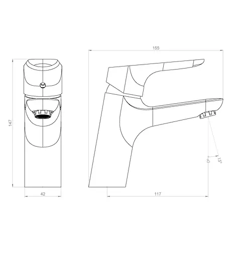 Змішувач для раковини DAMIXA Origin Bit 770210200 - фото 9