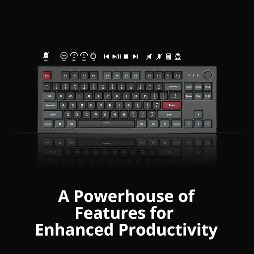 Клавиатура MONTECH MKey TKL Brown Switch Darkness (MK87DB) - фото 6