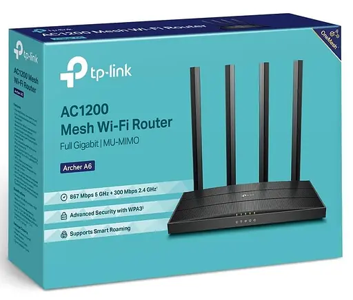 Роутер TP-Link Archer A6 Black (Archer A6) - фото 5