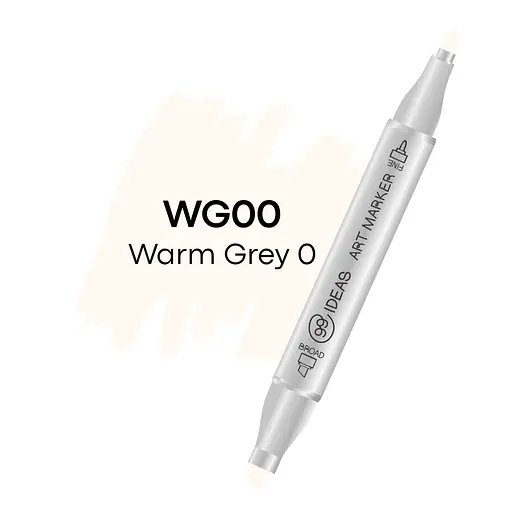Маркер двухсторонний Теплый серый 0, WG00, 99IDEAS