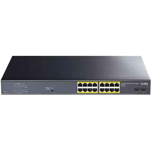 Коммутатор Cudy GS1020PS2 16-Port Gigabit PoE+ Switch with 2 Gigabit SFP ports 200W - фото 1