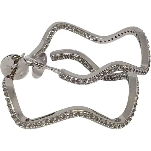 Серебряные сережки Dear с фианитами. 3530.1С