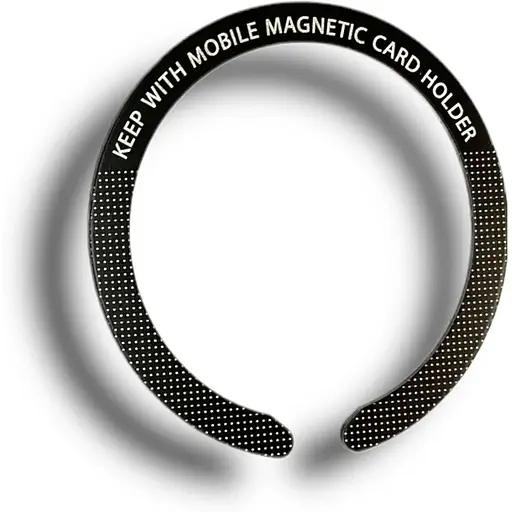 Стальная пластина DK для MagSafe Ring Letter на скотче (Кольцо С / black) - фото 3