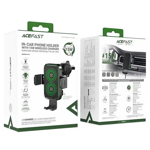 Автодержатель с БЗУ Acefast D17 - фото 6