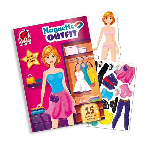Гра настільна Roter Kafer, магнітна одягалка, Повсякденний образ, RK2120-03