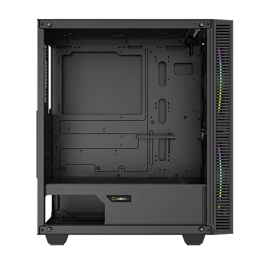 Корпус GameMax Black Hole, без БП, Midi Tower, ATX/Micro ATX/Mini ITX, USB 3.0, USB 2.0, 2x200 мм LED, 421x210x460 мм, 0.5 мм, 5.9кг - фото 4