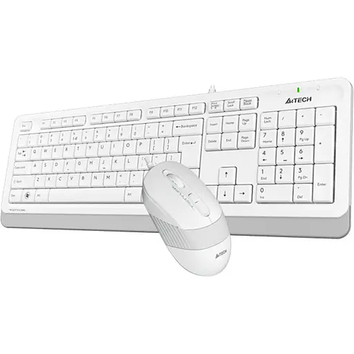 Комплект (клавіатура + миша) A4Tech F1010 USB White (F1010 (White)) - фото 3