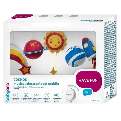 Музыкальный мобиль BabyOno Космос с электронным механизмом (794) - фото 12