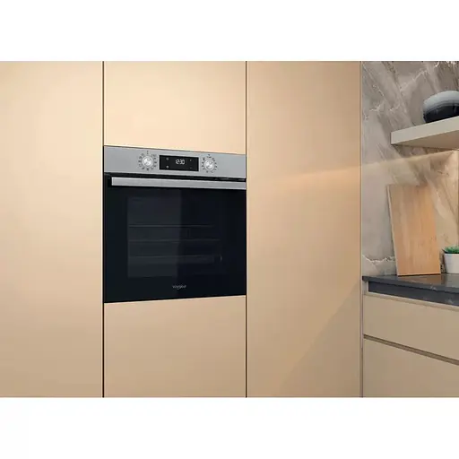 Духовой шкаф электрический Whirlpool 71 л A+ дисплей конвекция телескопические направляющие нержавеющая сталь - фото 9