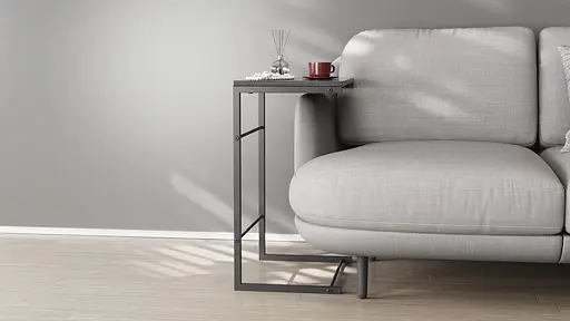 Столик Террі 650x440x330 Чорний метал ДСП Сосна Кембра 16мм FRD-104650